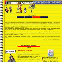 Les Personnages secondaires dans Spirou et Fantasio
