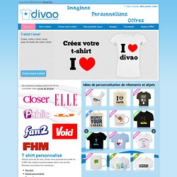 TEE SHIRT DIVAO : Vente en ligne de Tee Shirts personnalisés et