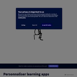 Personnaliser learning apps