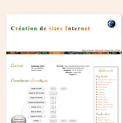 Curriculum Vitæ : Création de Sites Uniques - Personnalisés - Ergonomiques, Référencés - Grenoble - France