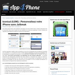 Iconical (0,99€) : Personnalisez votre iPhone sans Jailbreak