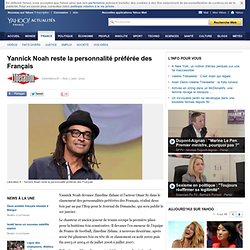 Yannick Noah reste la personnalité préférée des Français - Yahoo!