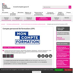 Le Compte personnel de formation ou CPF : tout comprendre