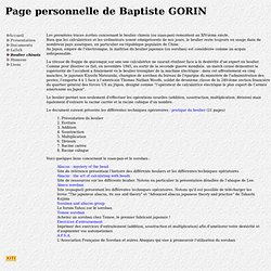 Page personnelle de Baptiste GORIN - Boulier chinois