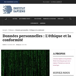 Données personnelles : L’éthique et la conformité