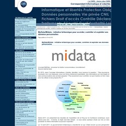 MyData/Midata : initiative britannique pour accéder, contrôler et exploiter ses données personnelles