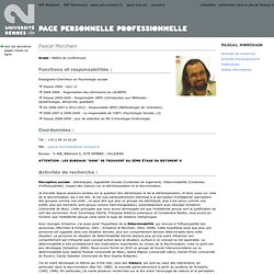 Pages personnelles Université Rennes 2