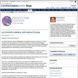 La inmersión catalana, admirada en Europa - Perspectiva europeaPerspectiva europea