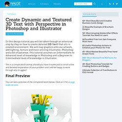 Create Dynamic and Textured 3D Text with Perspective in Photoshop and Illustrator