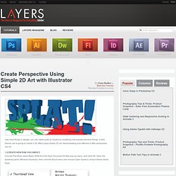 Create Perspective Using Simple 2D Art with Illustrator CS4