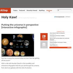 Putting the universe in perspective [interactive infographic