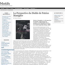 La Perspective du Diable de Patrice Maniglier