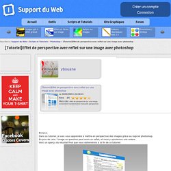 [Tutoriel]Effet de perspective avec reflet sur une image avec photoshop effet de perspective sur une image screenshot transformation manuelle perspective avec reflet web 2.0 refleter image photo - Scripts tutoriels Codes-Sources fonction [Tutoriel]Effet d