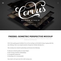 Freebie: Isometric Perspective Mockup – Corvus Design Studio Award-Winning Web Design Portland Oregon and Vancouver Washington