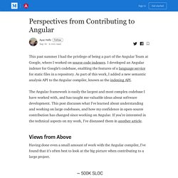 Perspectives from Contributing to Angular - Angular Blog