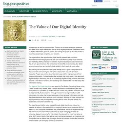 The Value of Our Digital Identity