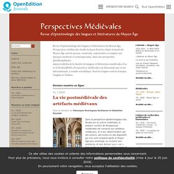 Perspectives médiévales - Revue d’épistémologie des langues et littératures du Moyen Âge