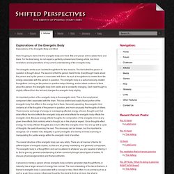 Shifted Perspectives » Explorations of the Energetic Body