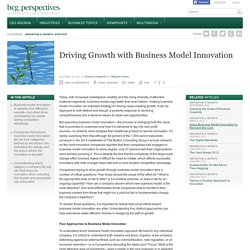 Driving Growth with Business Model Innovation