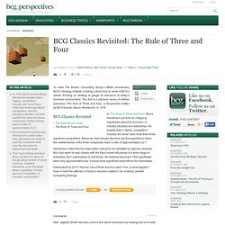 BCG Classics Revisited: The Rule of Three and Four