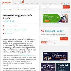 Persuasion Triggers in Web Design - Smashing Magazine