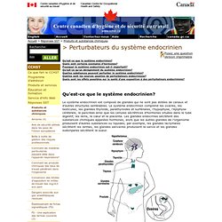 Perturbateurs du système endocrinien