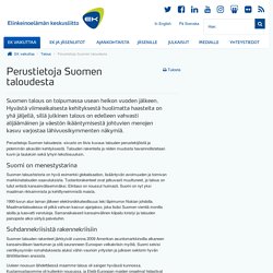 Perustietoja Suomen taloudesta