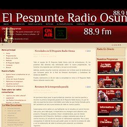 El Pespunte Radio Osuna - 88.9 fm - Te lo contamos todo