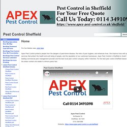 Pest Control Sheffield