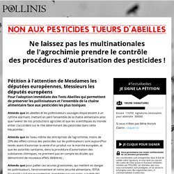 Ne laissez pas les multinationales de l'agrochimie prendre le contrôle des procédures d'autorisation des pesticides !