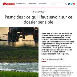 Pesticides : ce qu'il faut savoir sur ce dossier sensible