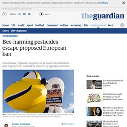 Bee-harming pesticides escape proposed European ban