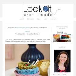 Petal Baskets – Crochet Pattern