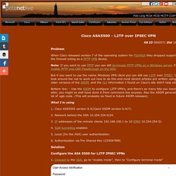 KB0000571 - Cisco ASA5500 - L2TP over IPSEC VPN
