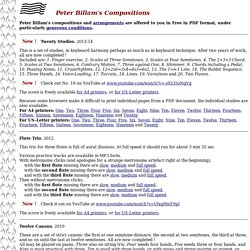 Peter Billam's Compositions