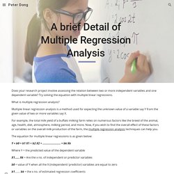 Peter Dong - Multiple Regression