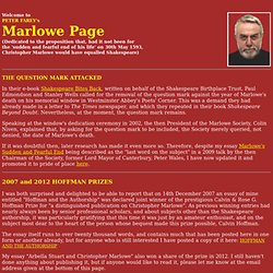 Peter Farey's Marlowe Page