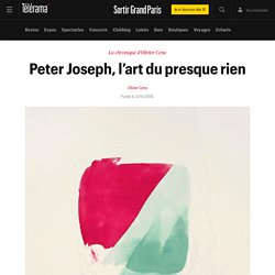 Peter Joseph, l’art du presque rien 201811xx