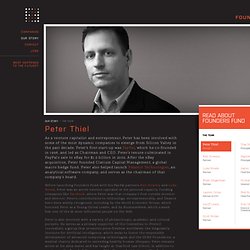 Peter Thiel « Founders Fund