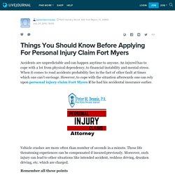 Things You Should Know Before Applying For Personal Injury Claim Fort Myers