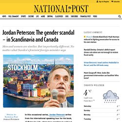 Jordan Peterson: The gender scandal – in Scandinavia and Canada