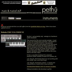 Pethü instruments