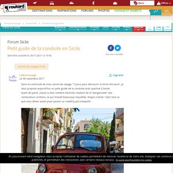 Petit guide de la conduite en Sicile : Forum Sicile