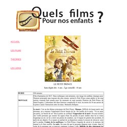 Le Petit Prince, pour quel age ? film dvd analyse