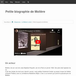Petite biographie de Molière