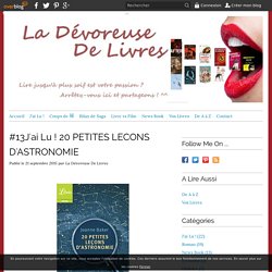 #13J'ai Lu ! 20 PETITES LECONS D'ASTRONOMIE - La Dévoreuse De Livres