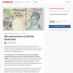 We need women on British banknotes