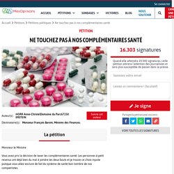 Ne touchez pas à nos complémentaires santé