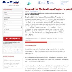 Support the Student Loan Forgiveness Act of 2012