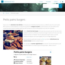 Petits pains burgers - Les Bocaux de Caco